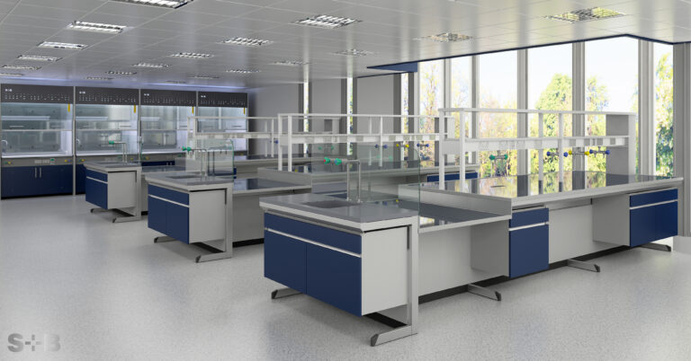  Exemplaire C frame Laboratory Furniture System by S+B UK Laboratory furniture supplier