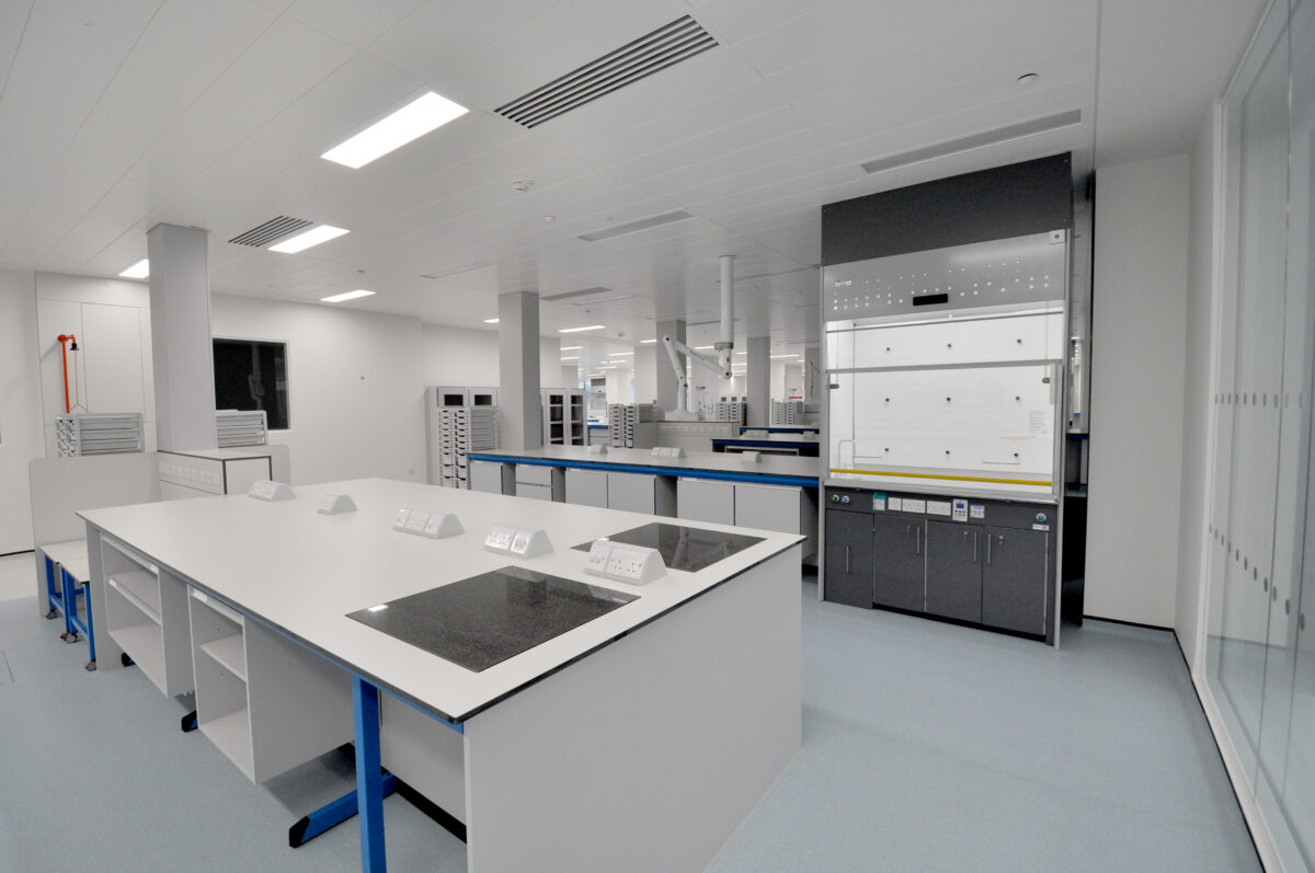 A lab fitted out by S+B
