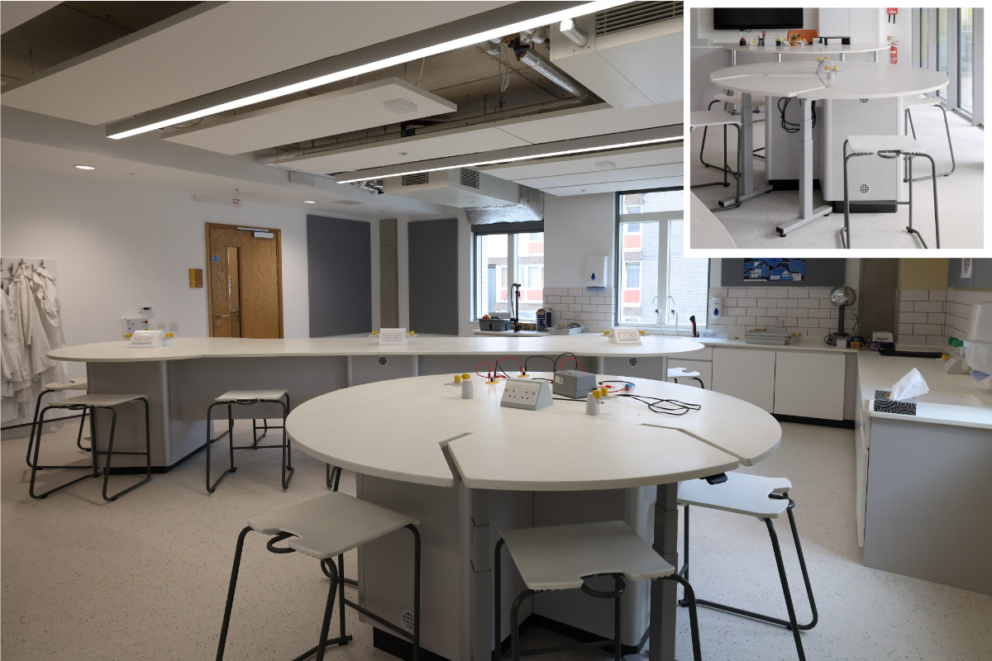 DDA-Compliant Lab Solutions - DDA Bench with height adjustable section