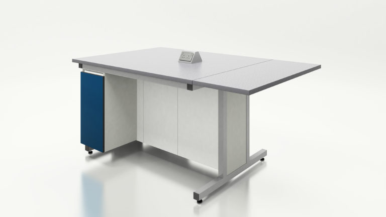 STEM workstation with drop leaf STEM bench