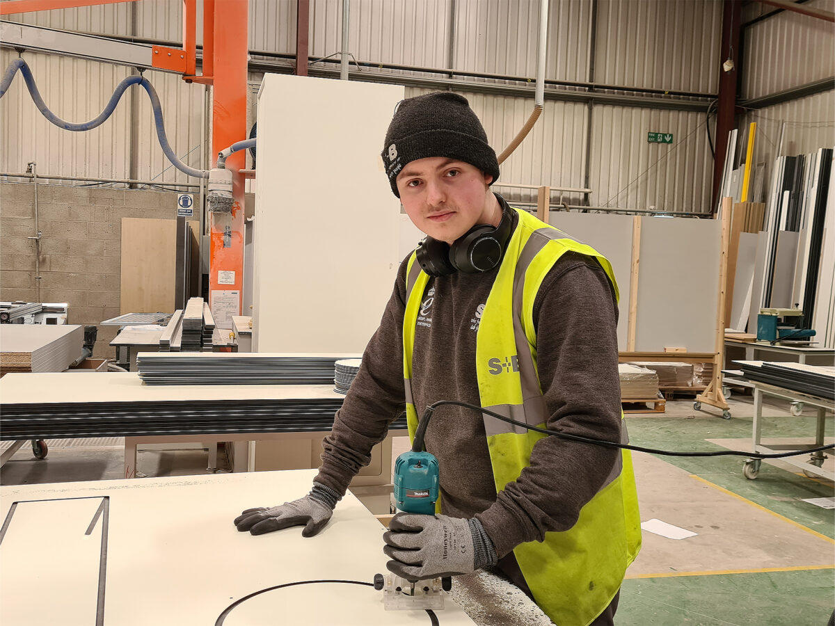 National Apprenticeship Week, Kai Corfield S+B UK Furniture