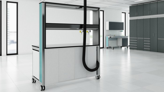 Modular laboratory furniture by S+B