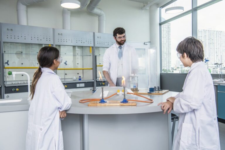 School laboratory furniture and fume hoods